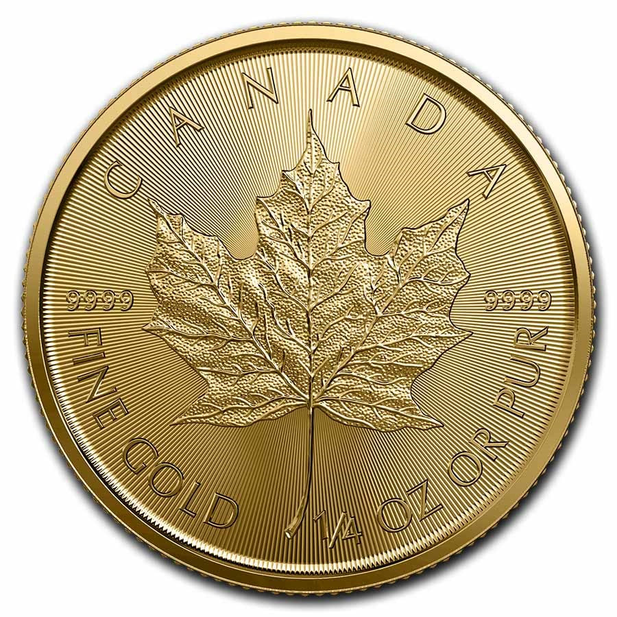 Canada Maple Leaf Gold 1/4 oz (ounce) coin