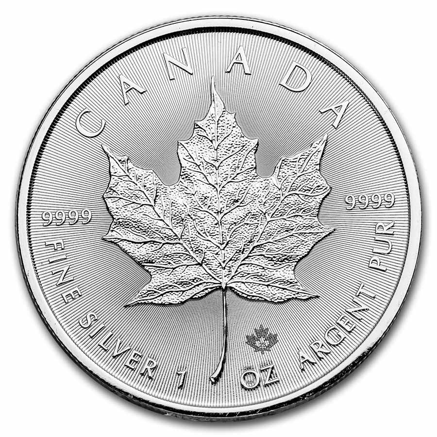 Canada Maple Leaf Lunar Rabbit Silver 1 oz (ounce)