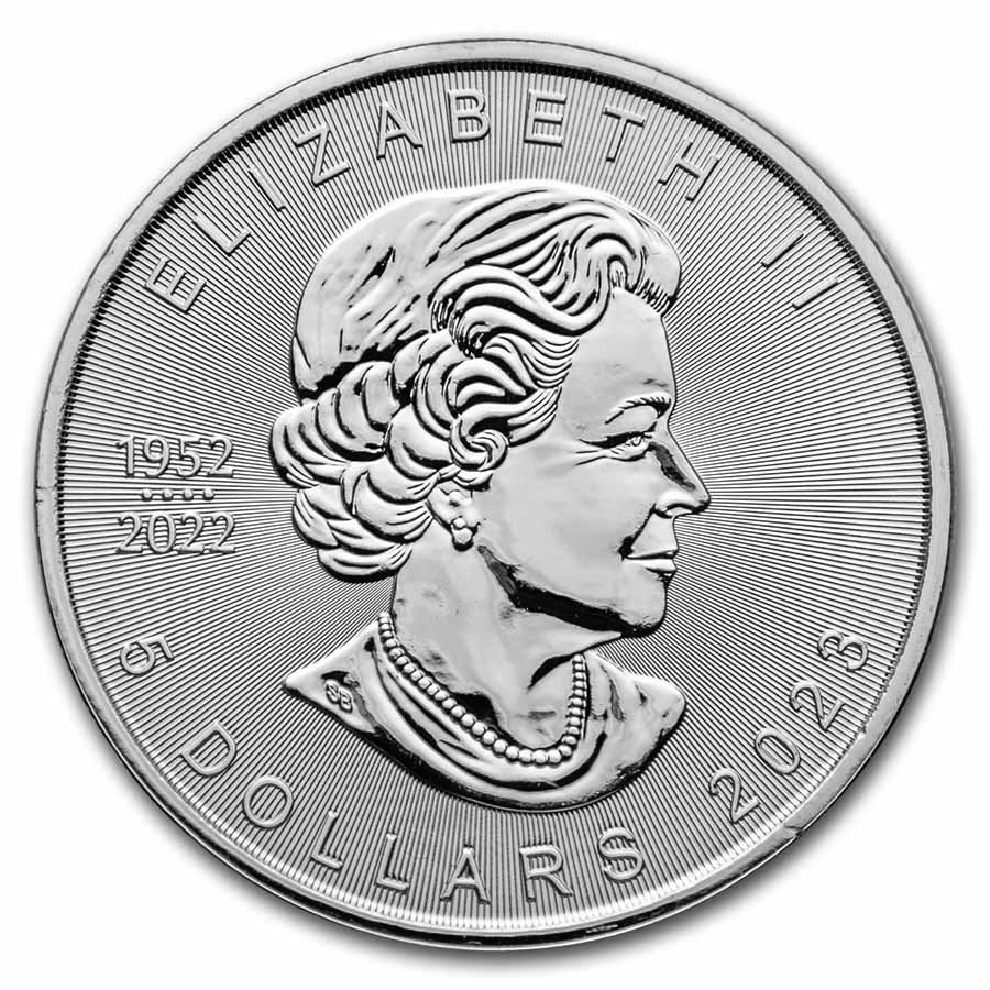 Canada Maple Leaf Lunar Rabbit Silver 1 oz (ounce)