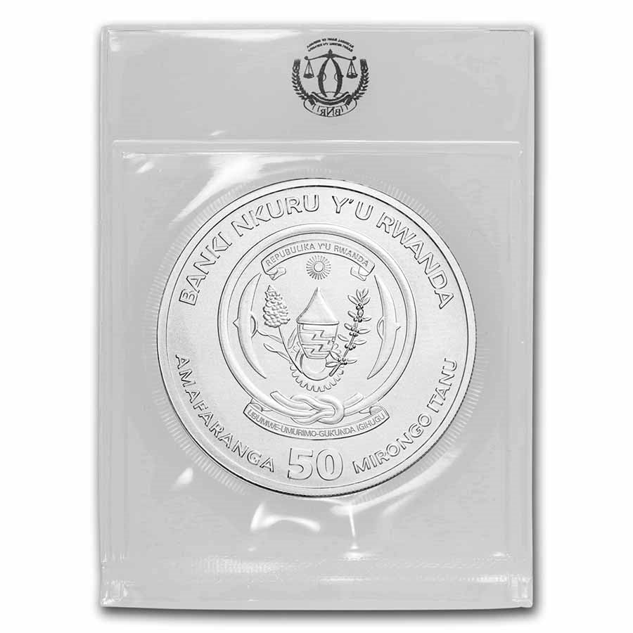 Rwanda Lunar Rabbit Silver 1 oz (ounce)