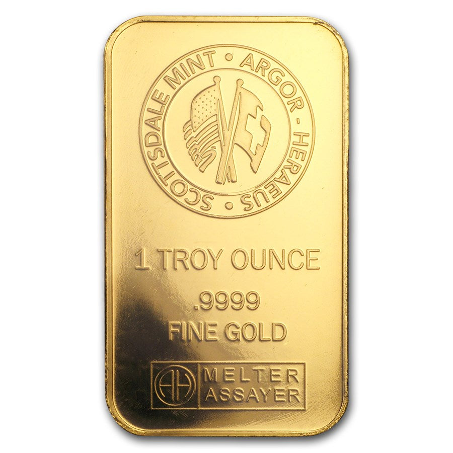 Scottsdale Marquee Gold 1 oz (ounce) Bar