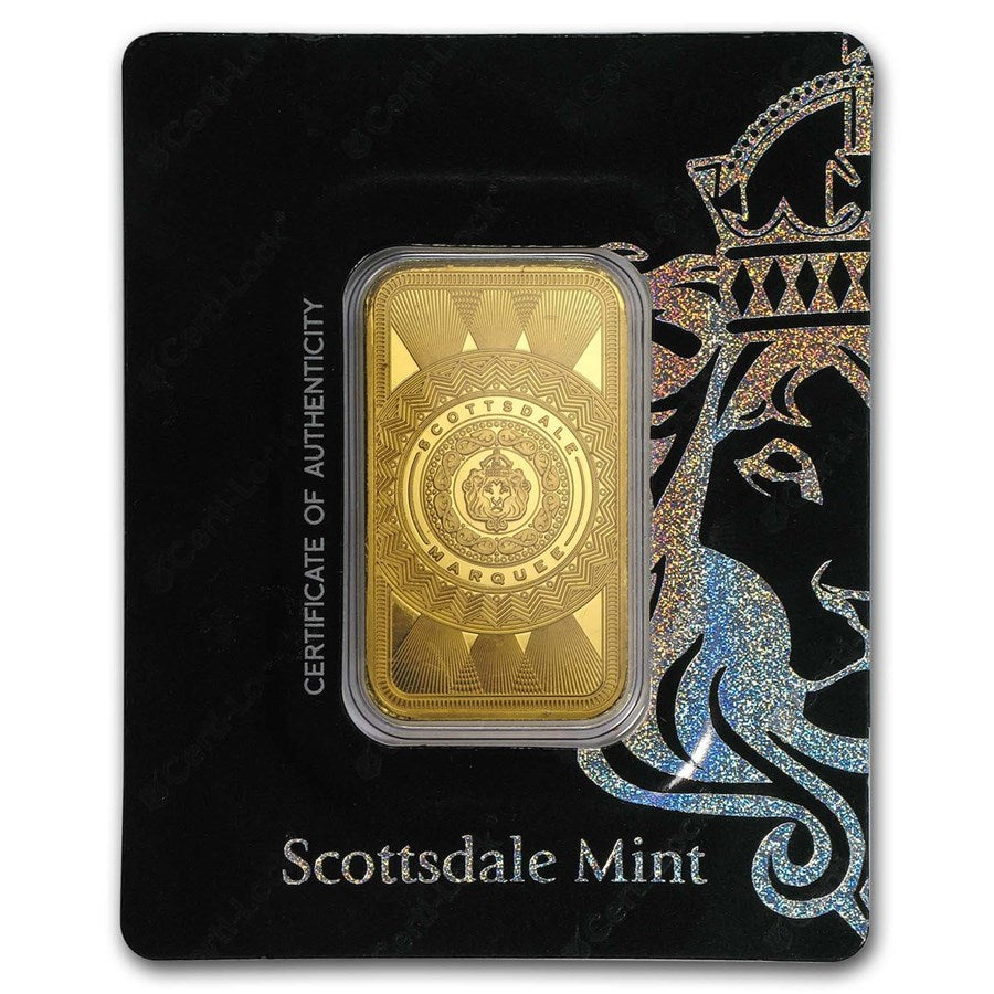 Scottsdale Marquee Gold 1 oz (ounce) Bar