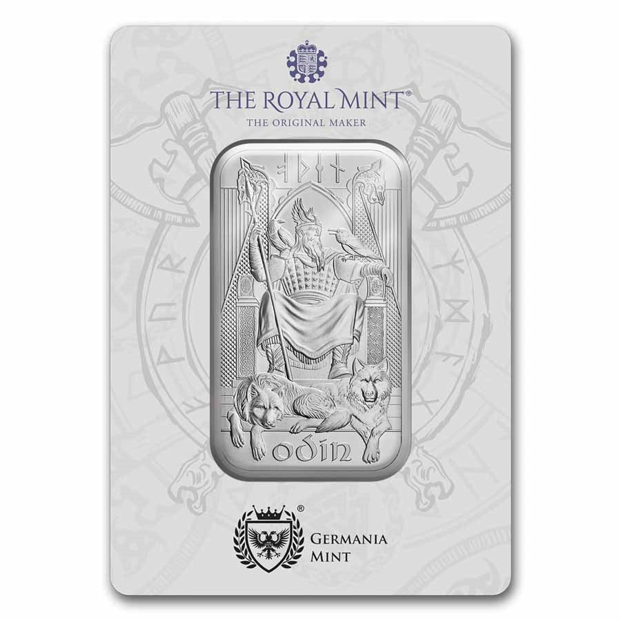 Norse Icons Odin Silver 1 oz (ounce) Bar