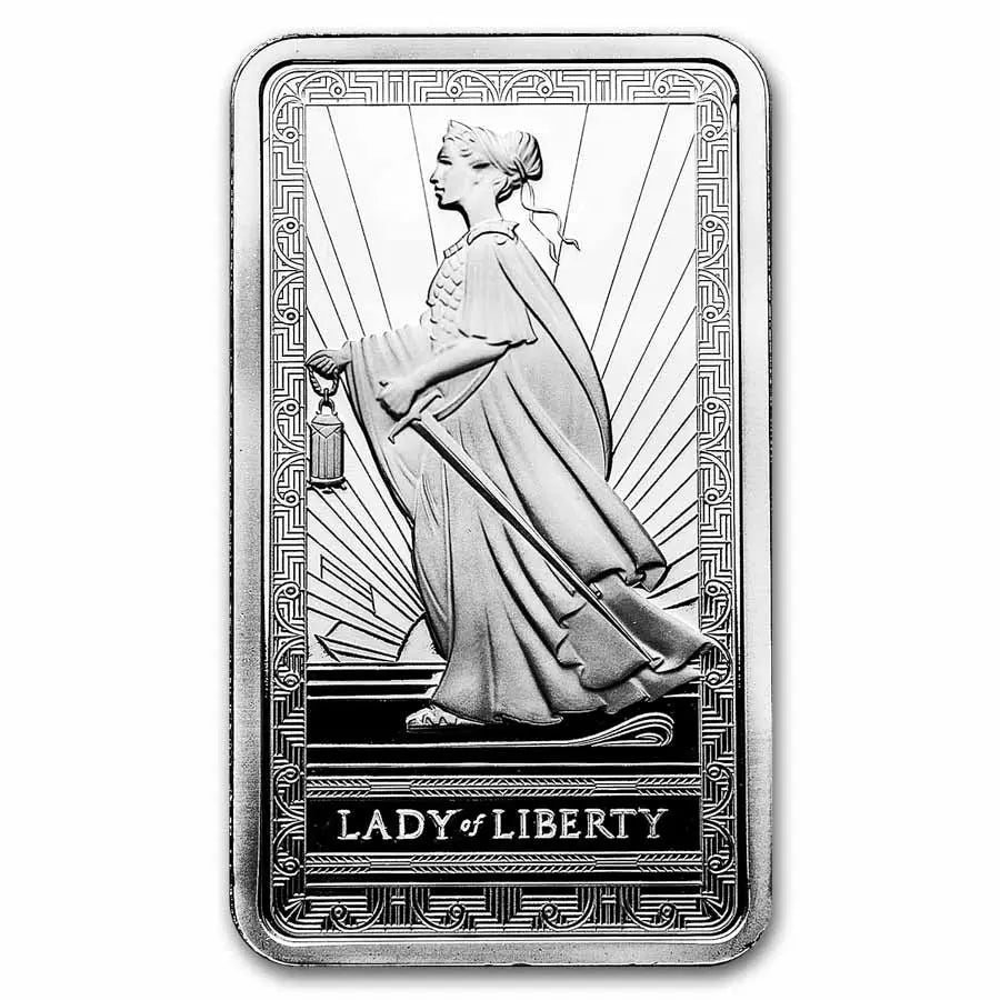 PAMP Suisse Lady of Liberty Silver 10 oz (ounce) Bar PAMP Suisse