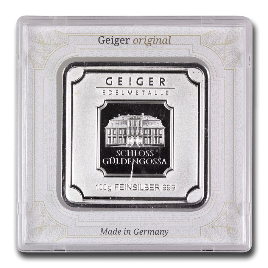 Geiger Edelmetalle Silver 100 gram Bar