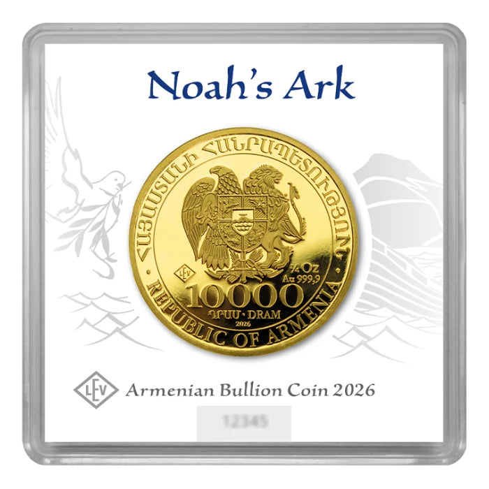 Armenia Noah's Ark Gold 1/4 oz (ounce) coin