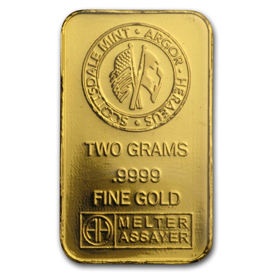 Scottsdale Gold 2 gram Bar