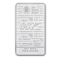 James Bond 007 "No Time To Die" Silver 10 oz (ounce) Bar