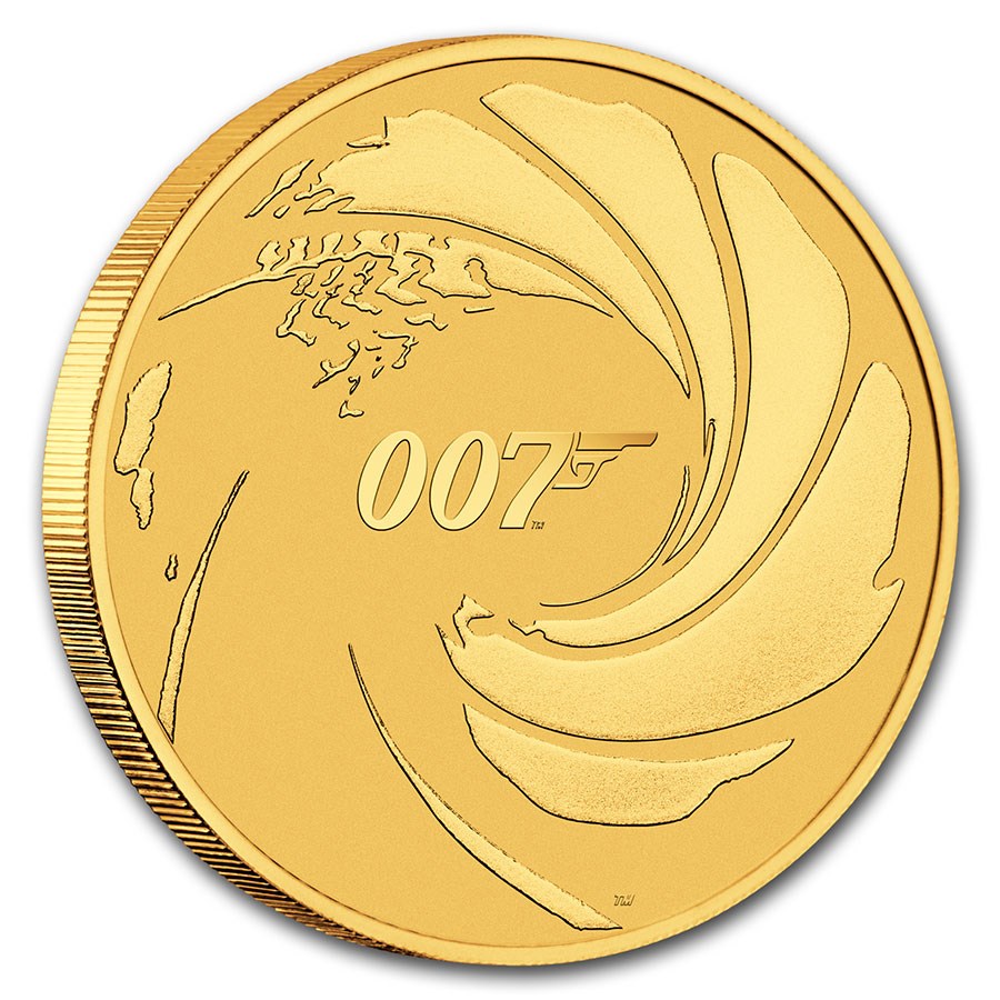 James Bond 007 2020 Gold 1 oz (ounce) coin