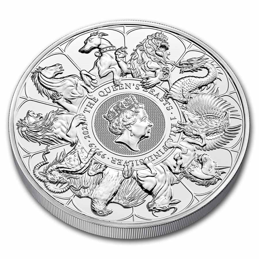 Great Britain Queen's Beasts Silver 1 kilo