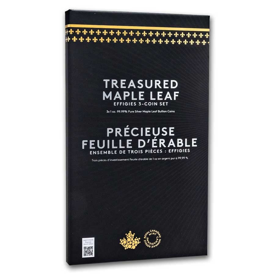 Canada Treasured Maple Leaf Silver 3 oz (ounce) Set