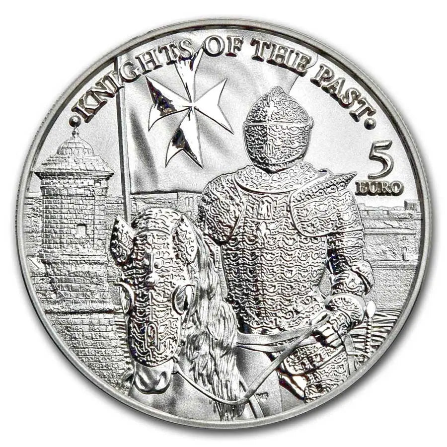 Malta Knights of the Past Silver 1 oz (ounce) The Germania Mint