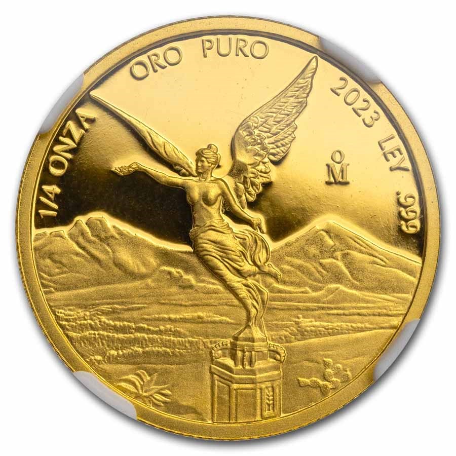 Mexico Libertad Gold 1/4 oz (ounce) coin NGC