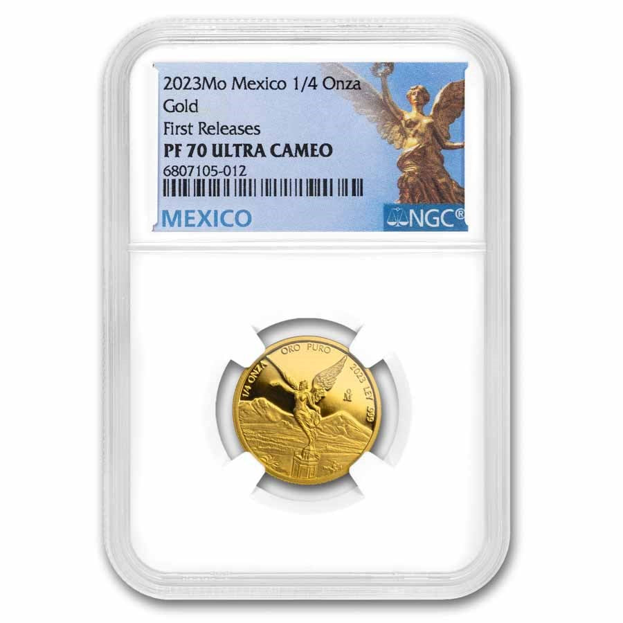 Mexico Libertad Gold 1/4 oz (ounce) coin NGC