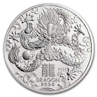 Australia Lunar Dragon Silver 1 oz (ounce) coin