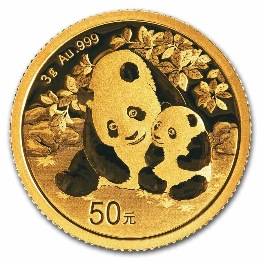 Panda Gold 3 gram coin