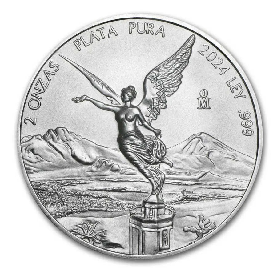 Mexico Libertad Silver 2 oz (ounce) coin Banco de México