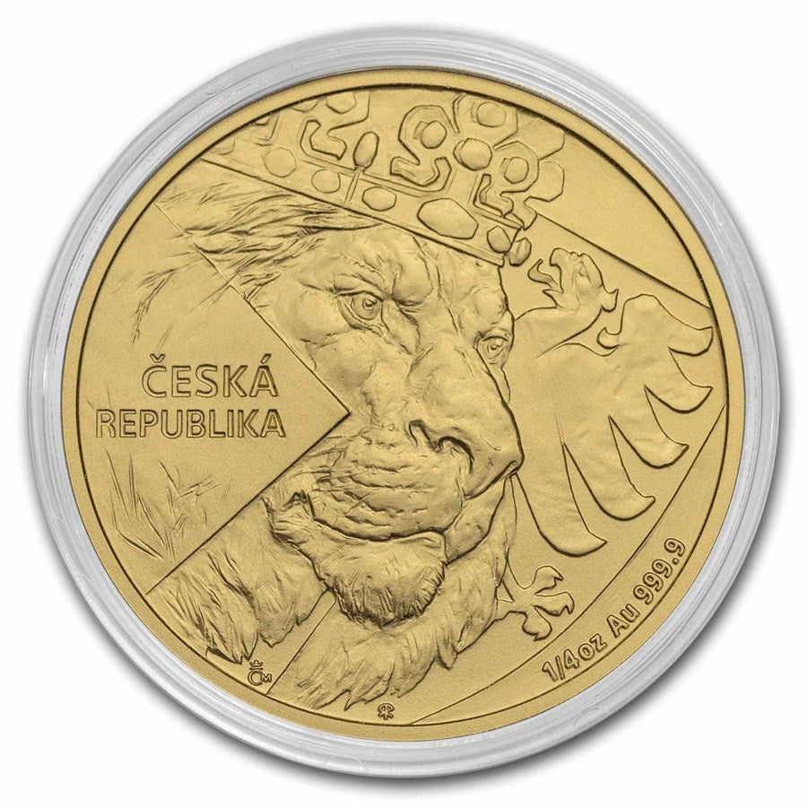 Czech Lion 2024 Gold 1/4 oz (ounce) coin