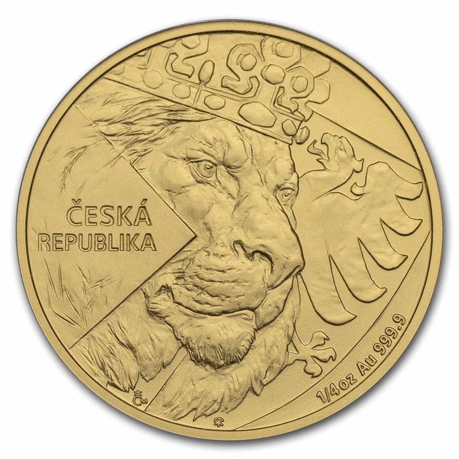 Czech Lion 2024 Gold 1/4 oz (ounce) coin