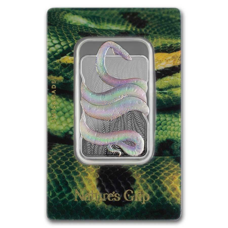 PAMP Suisse Green Anaconda Silver 1 oz (ounce) Bar