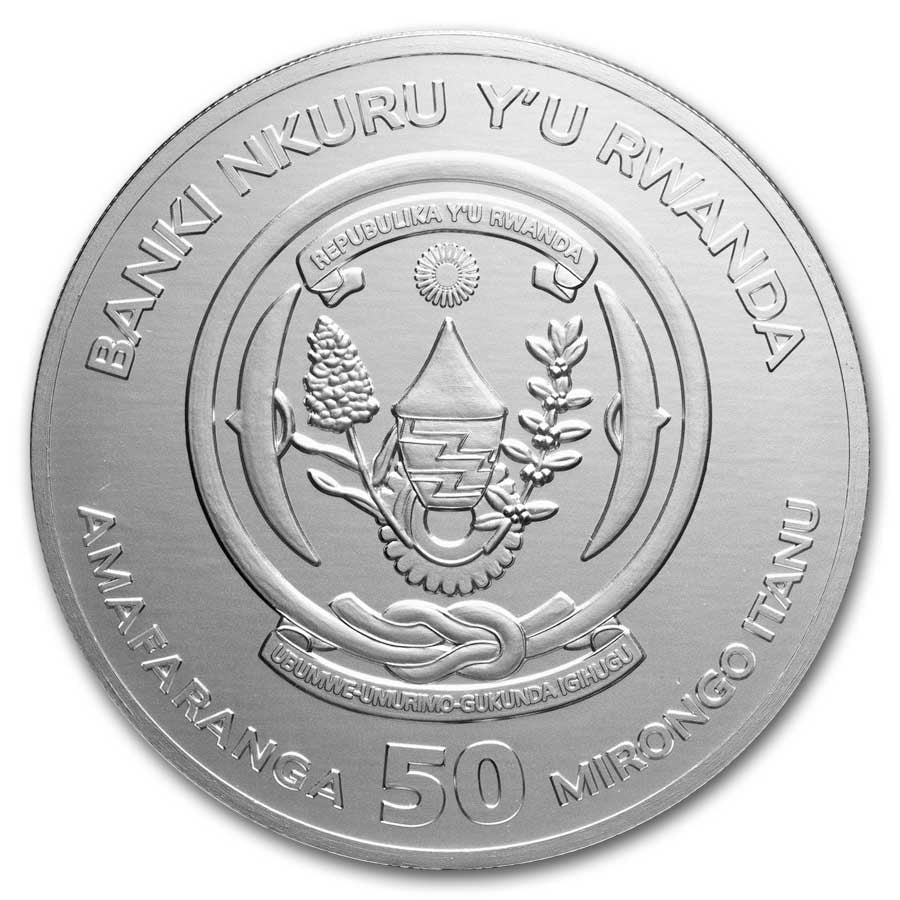 Rwanda Cutty Sark Silver 1 oz (ounce)