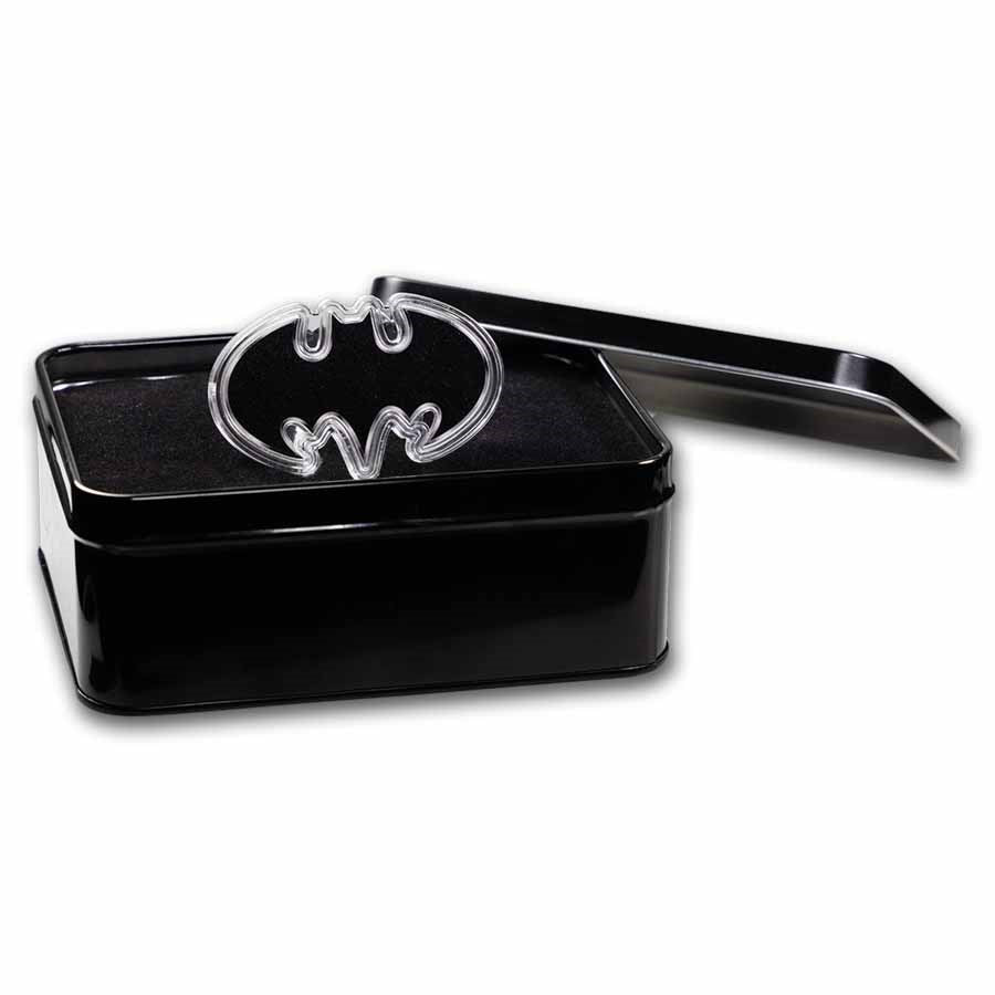 Batman Batarang Shaped Colorized Silver 1 oz (ounce)