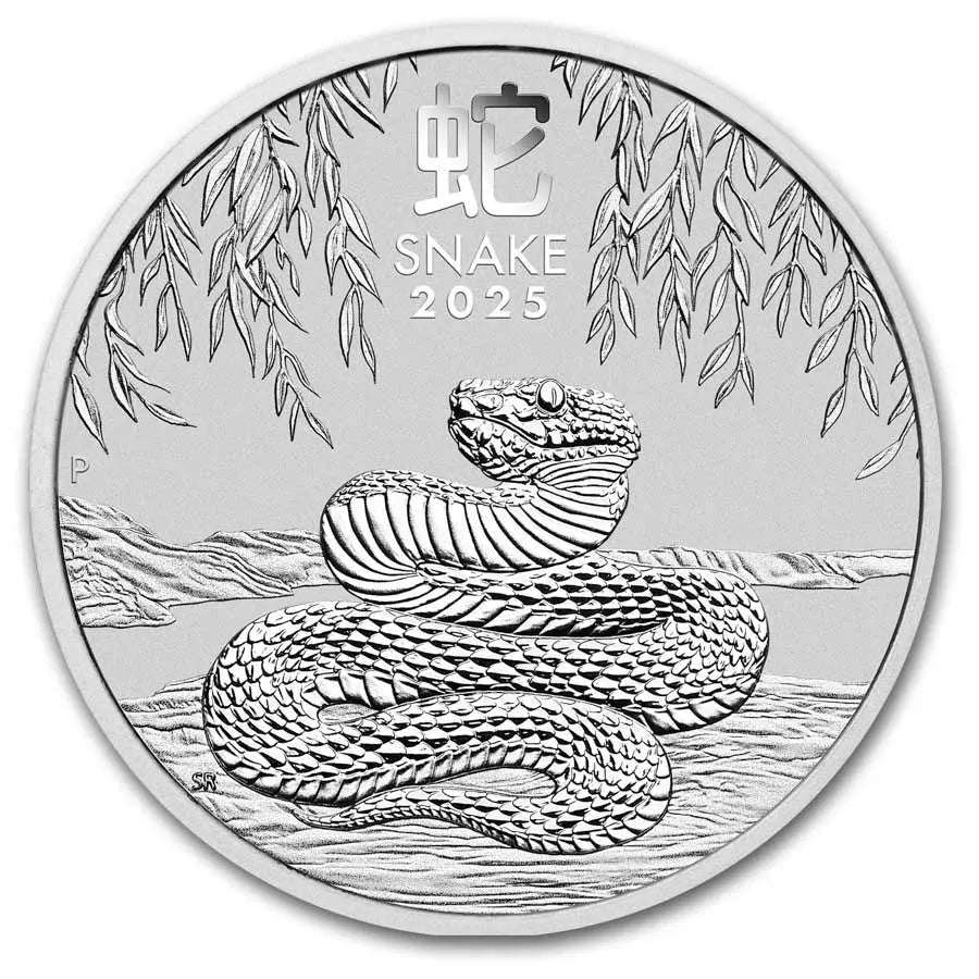 Australia Lunar Snake Silver 1 oz (ounce) coin The Perth Mint