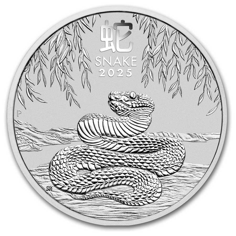 Australia Lunar Snake Silver 1 oz (ounce) coin