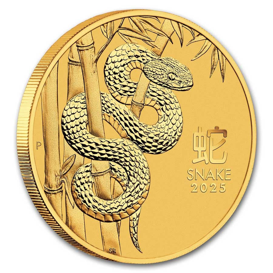 Australia Lunar Snake Gold 1/4 oz (ounce) coin