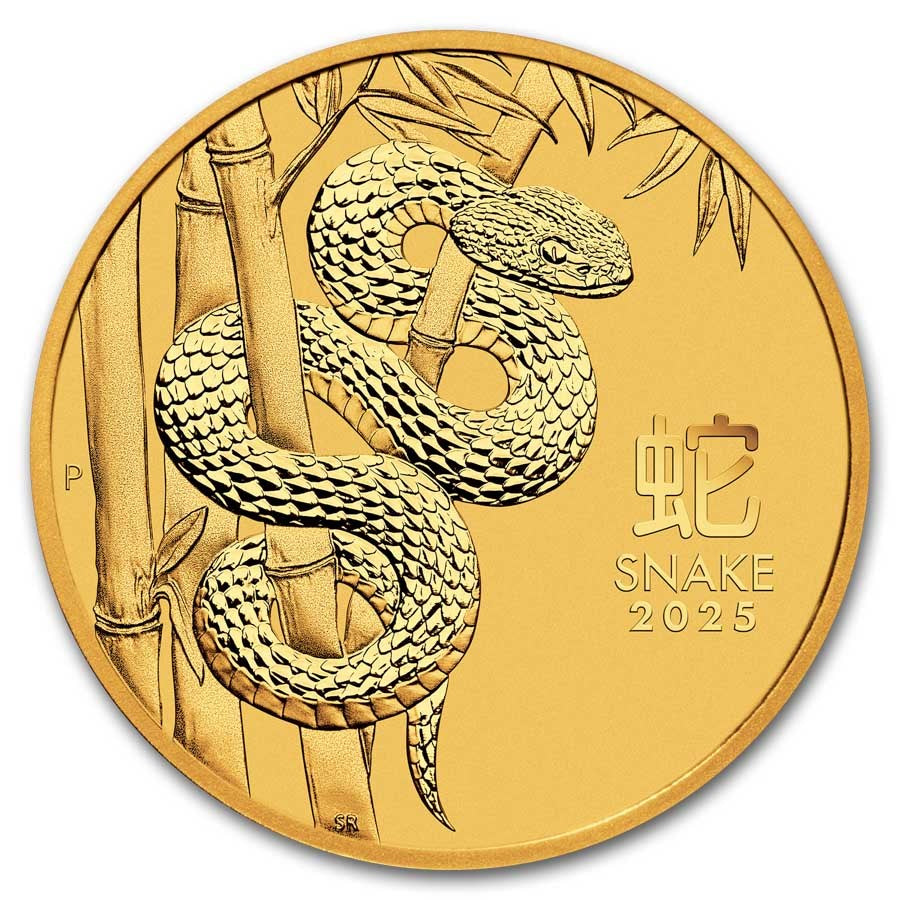 Australia Lunar Snake Gold 1/4 oz (ounce) coin