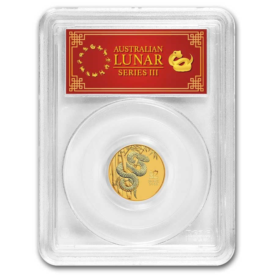 Australia Lunar Snake Gold 1/4 oz (ounce) coin