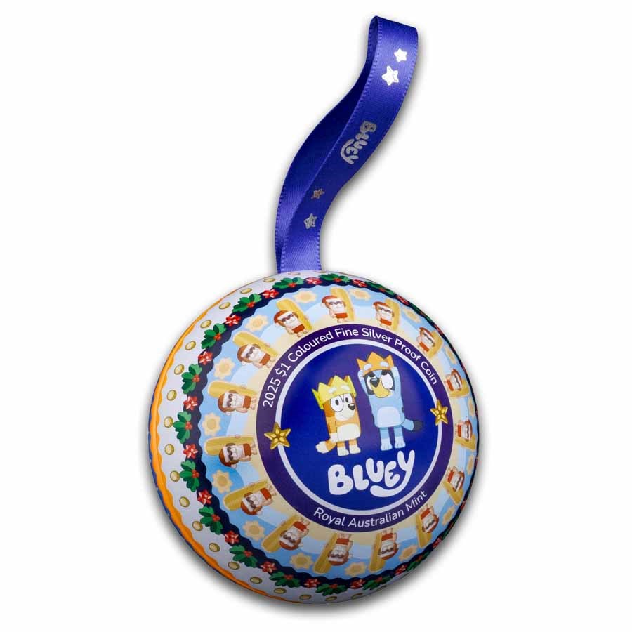 Bluey Christmas Silver 11 gram coin