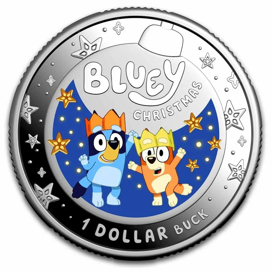 Bluey Christmas Silver 11 gram coin The Royal Australian Mint