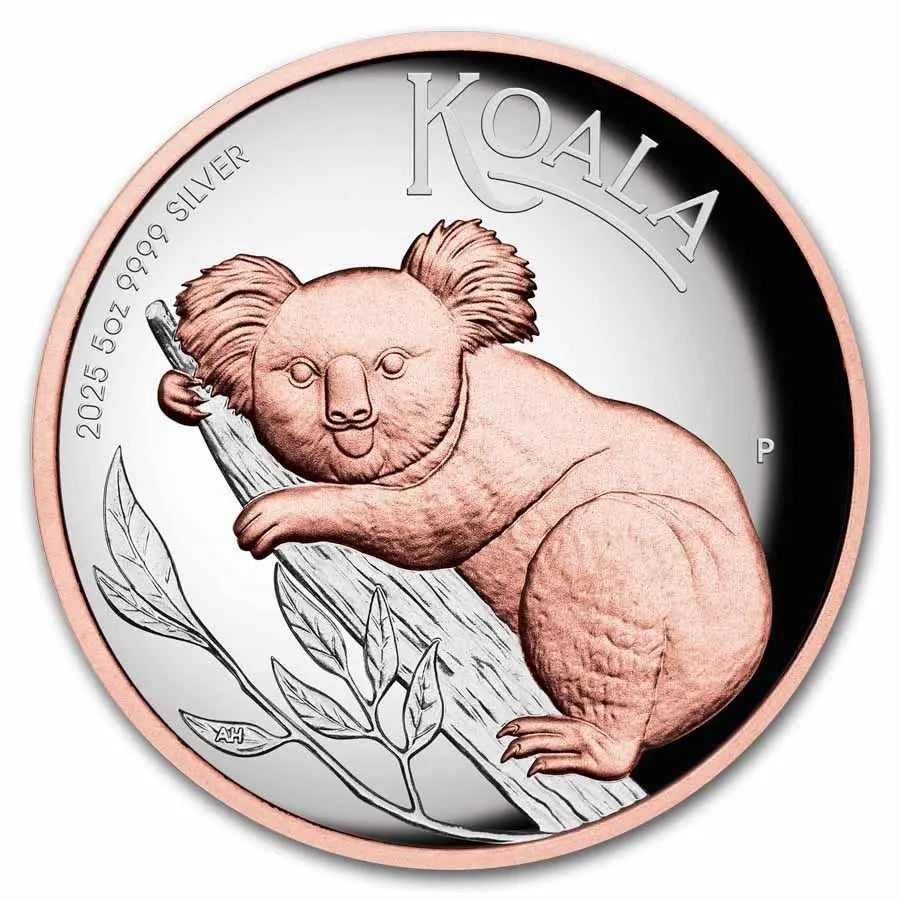 Australia Koala High Relief Silver 5 oz (ounce) coin The Perth Mint