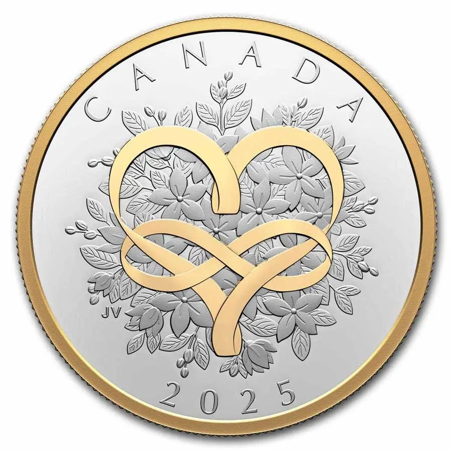 Canada Celebrate Love Silver 1 oz (ounce) coin The Royal Canadian Mint
