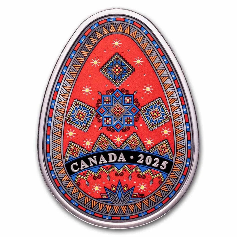 Canada Traditional Pysanka Silver 1 oz (ounce) coin The Royal Canadian Mint