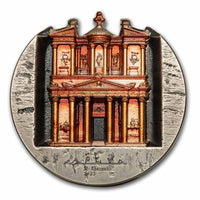 Rose City: Petra Al-Khazneh Silver 5 oz (ounce) coin