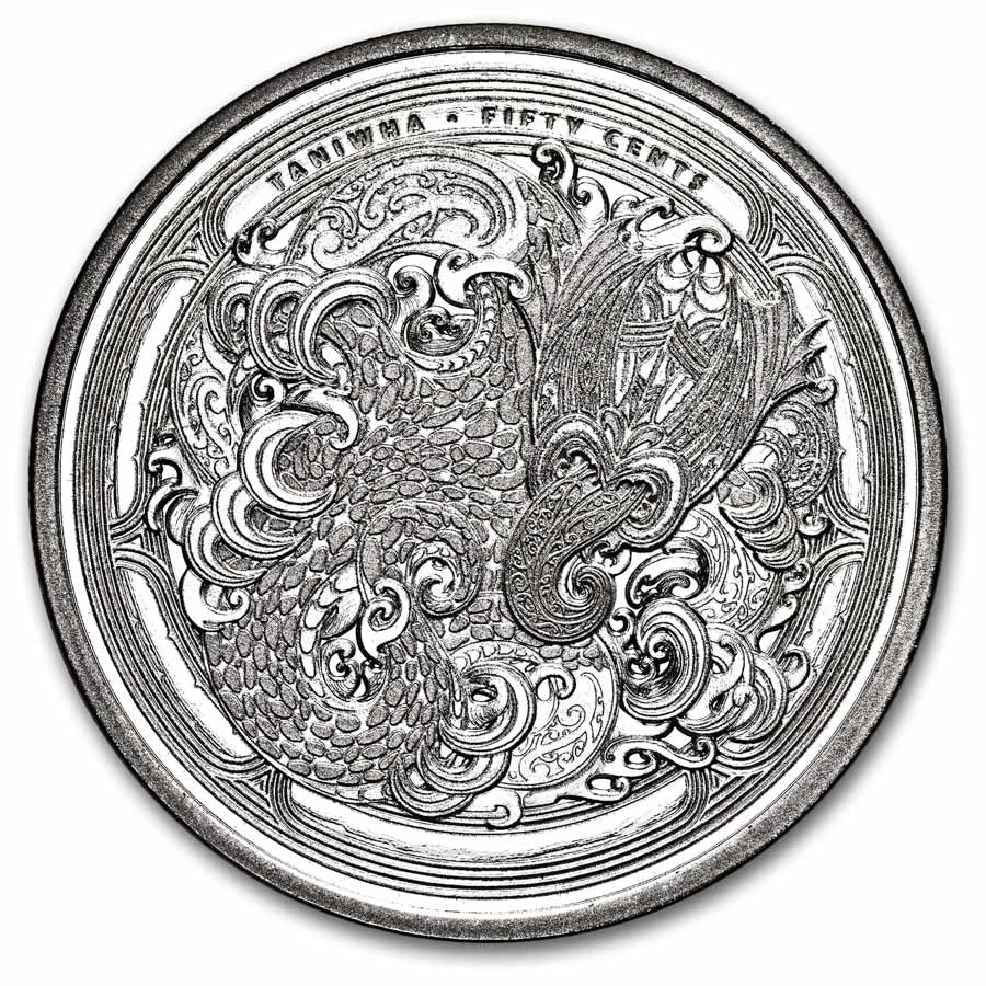 New Zealand Taniwha Water Silver 1 oz (ounce) in TEP