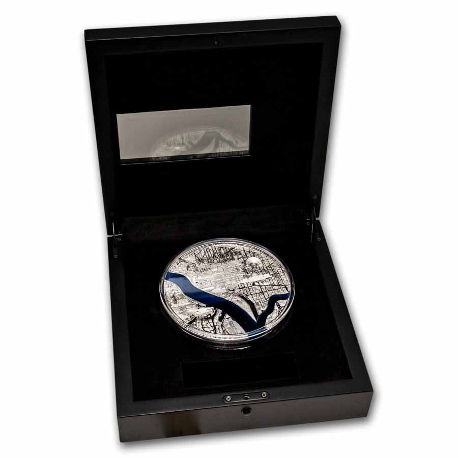 Palau Tiffany Art Metropolis: Washington D.C. Silver 1 kilo coin