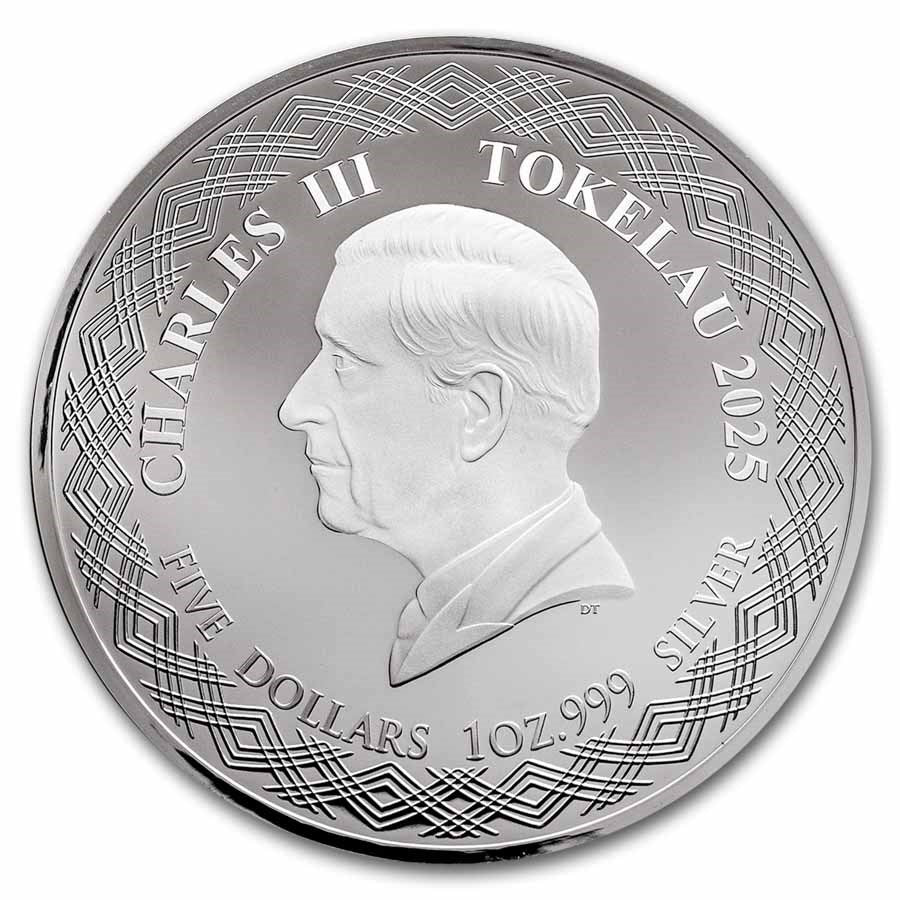 Tokelau Mirror Snake Silver 1 oz (ounce) coin