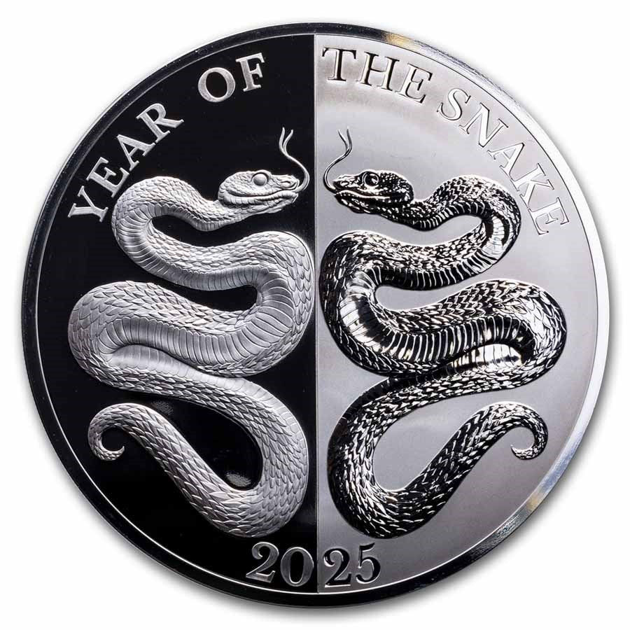 Tokelau Mirror Snake Silver 1 oz (ounce) coin