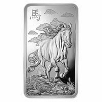 PAMP Suisse Lunar Legends 1,000 Mile Horse Silver 10 oz (ounce) Bar