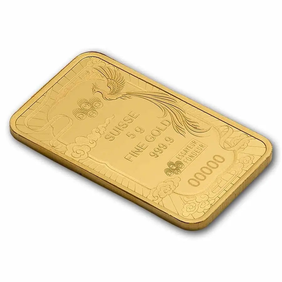 PAMP Suisse Good Luck Phoenix Gold 5 gram Bar PAMP Suisse