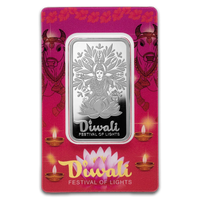 PAMP Suisse Diwali Lakshmi and Sacred Cow Silver 1 oz (ounce) Bar