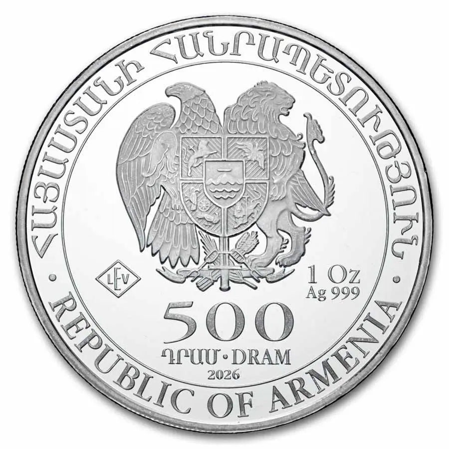 Armenia Noah's Ark Silver 1 oz (ounce) coin Geiger Edelmetalle
