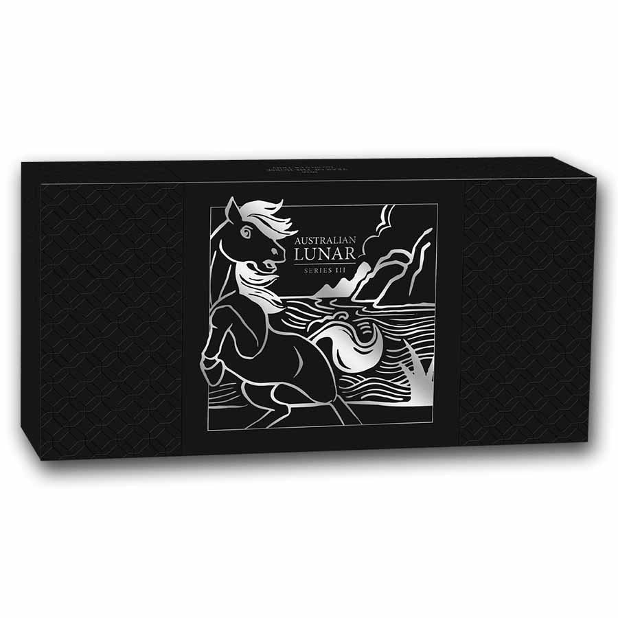 Australia Lunar Horse Silver 3 oz (ounce) Set