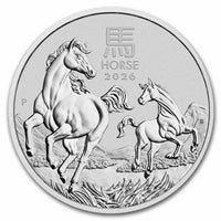 Australia Lunar Horse Silver 1 kilo coin