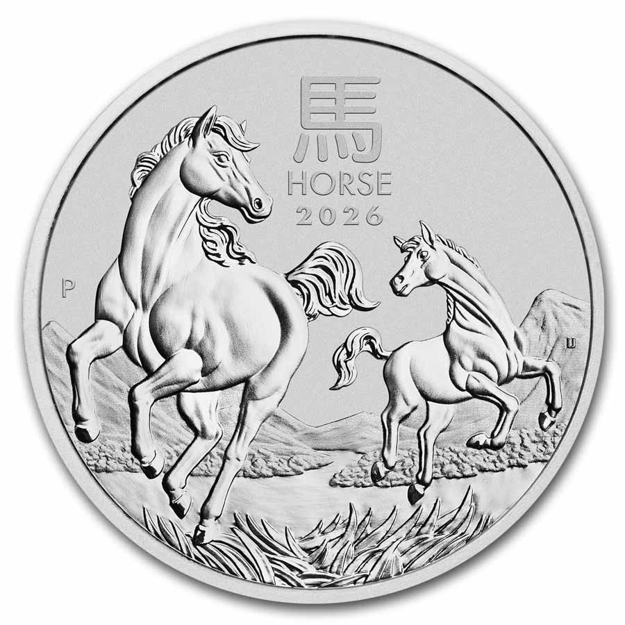 Australia Lunar Horse Silver 1 kilo coin