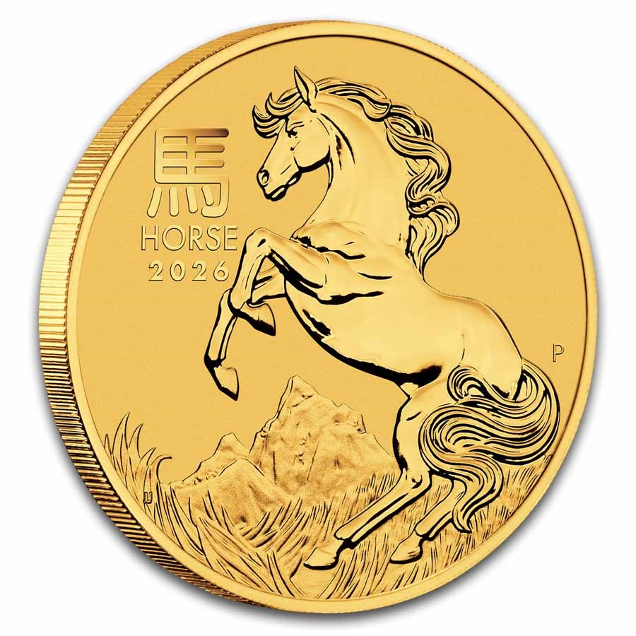 Australia Lunar Horse PCGS MS-70 Gold 1 oz (ounce) coin