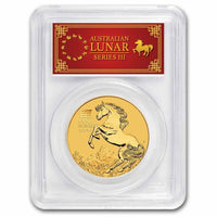 Australia Lunar Horse PCGS MS-70 Gold 1 oz (ounce) coin
